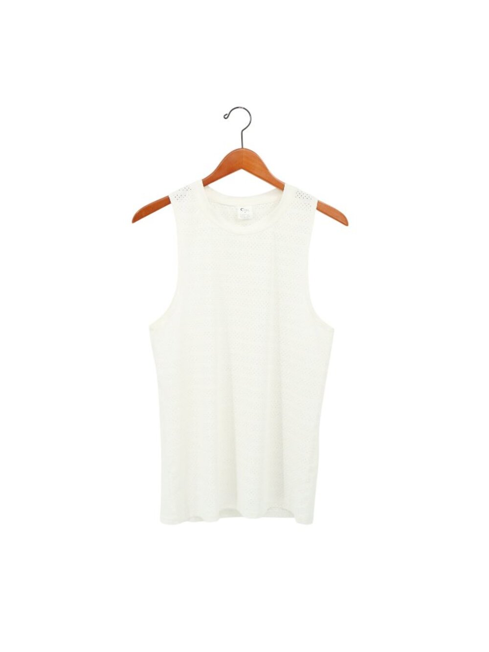 Zyia Active Women White Chill Perforated Athletic Tank Top M
